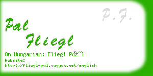 pal fliegl business card